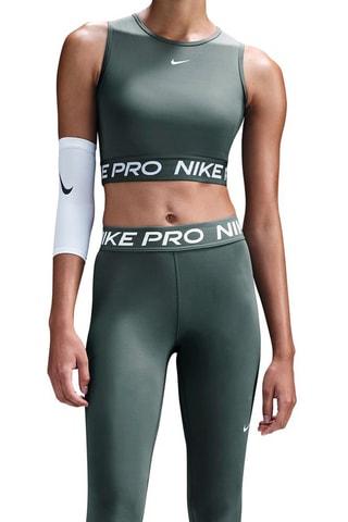 Crop top de fitness - Vert foncé