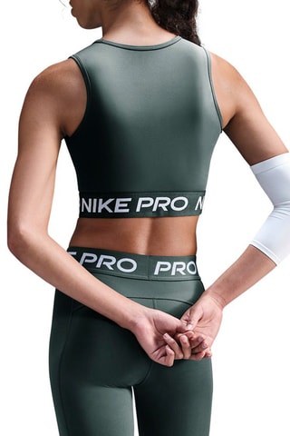 Crop top de fitness - Vert foncé