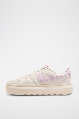 Nike Court Vision Altaen cuir - Ivoire et rose