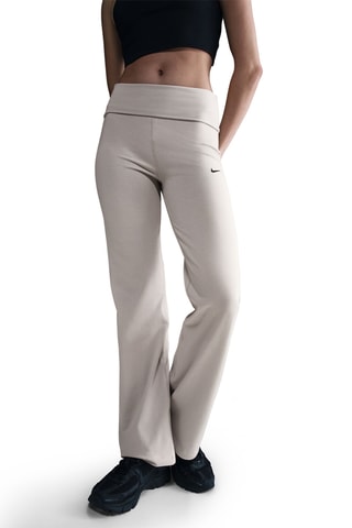 Pantalon taille haute - Beige