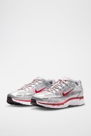 Nike P-6000 en cuir - Argenté et rouge