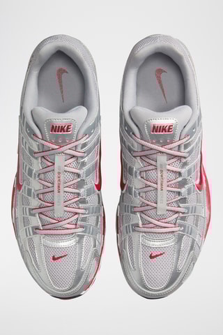 Nike P-6000 en cuir - Argenté et rouge