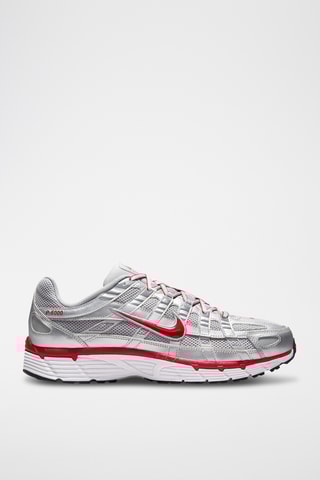Nike P-6000 en cuir - Argenté et rouge
