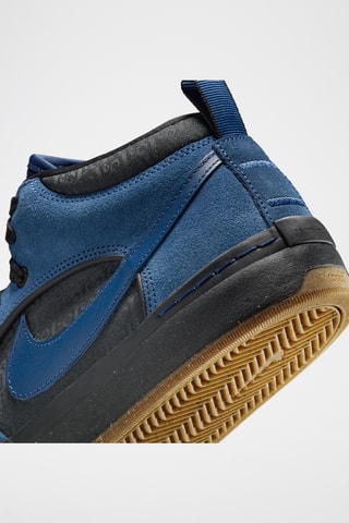 Nike SB React en cuir et satin Leo Baker - Bleu marine