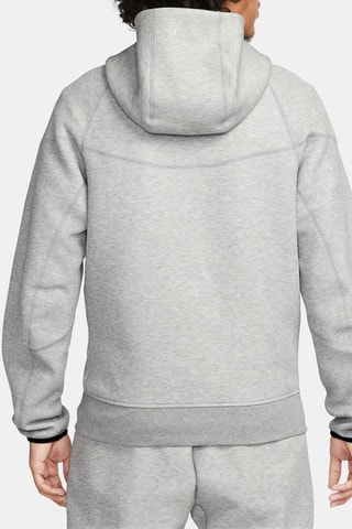 Sweat polaire à capuche - Gris clair chiné
