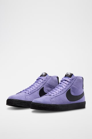 Nike SB Zoom Blazer Mid en cuir - Violet