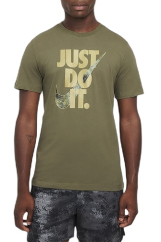 T-shirt de fitness - Verde-azeitona