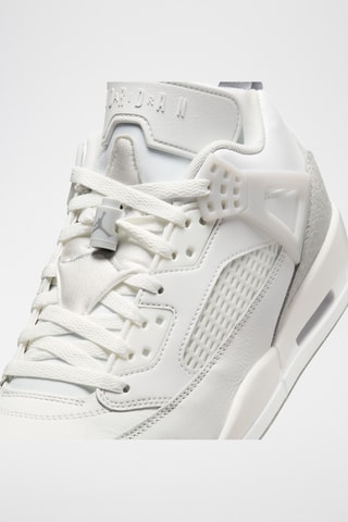 Jordan Spizike Low en cuir - Blanc