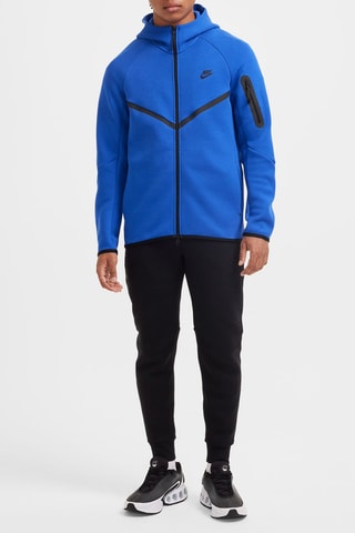 Sweat polaire à capuche - Bleu roi