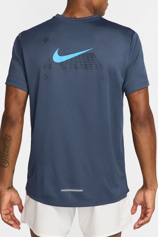 T-shirt de running - Azul-escuro