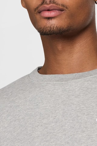 Sweat oversize polaire - Gris chiné