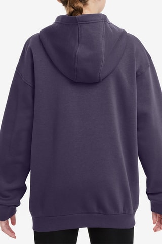 Sweat polaire à capuche - Violet