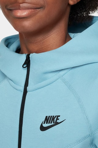 Sweat polaire à capuche - Bleu clair