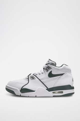 Nike Air Flight 89 en cuir - Blanc et vert foncé