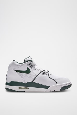 Nike Air Flight 89 en cuir - Blanc et vert foncé