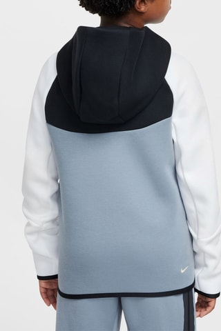 Sweat polaire à capuche - Gris et noir