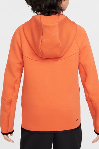 Sweat polaire à capuche - Orange