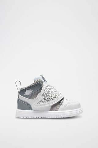 Sky Jordan 1 en cuir - Gris et blanc