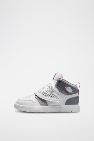Sky Jordan 1 en cuir - Gris et blanc