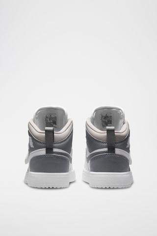 Sky Jordan 1 en cuir - Gris et blanc