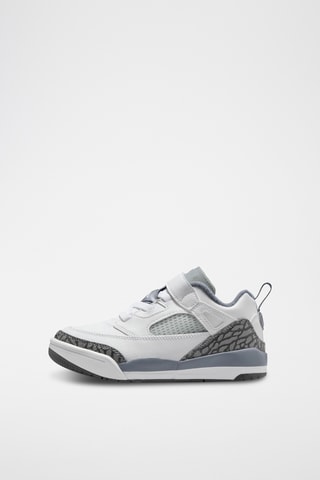 Jordan Spizike Low en cuir - Blanc et gris clair