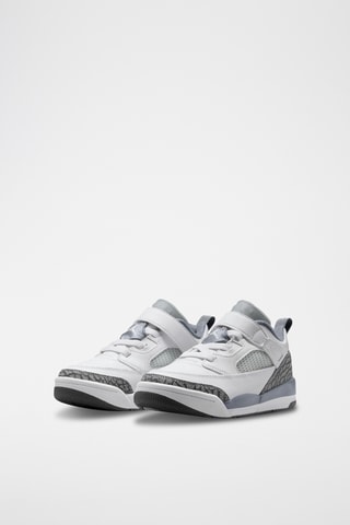 Jordan Spizike Low en cuir - Blanc et gris clair