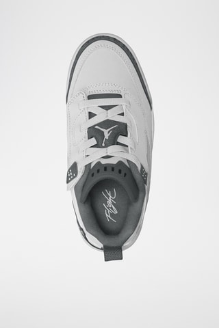 Jordan Spizike Low en cuir - Blanc et gris clair