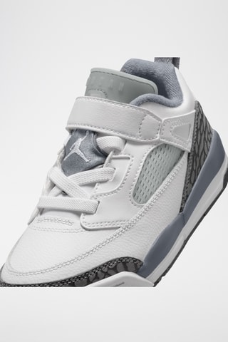 Jordan Spizike Low en cuir - Blanc et gris clair