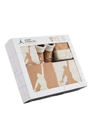 Ensemble 5 pièces - Marron clair et gris clair chiné