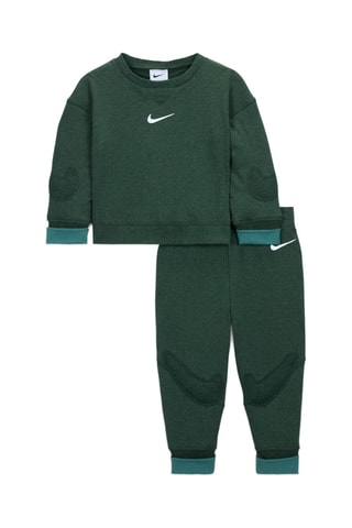 Sweat et pantalon en coton biologique - Vert foncé