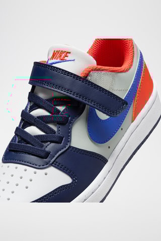 Court Borough Low Recraft en cuir - Bleu et blanc - Nike