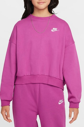 Sweat regular polaire Club - Fuschia - Nike