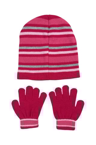 Bonnet et gants Barbie - Fuchsia