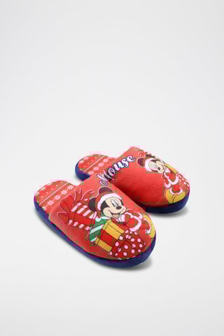 Pantoffels Mickey en Minnie Disney - Rood
