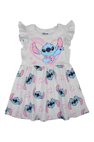 Jurk Stitch Lilo en Stitch Disney - Gemêleerd Lichtgrijs