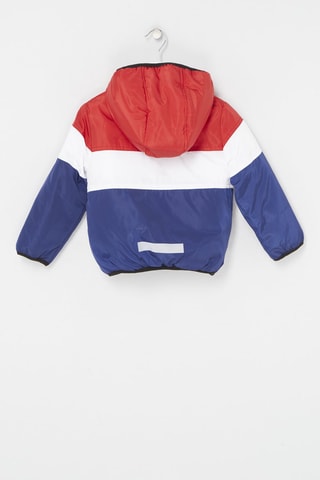Gewatteerde Jas met Capuchon Mickey Disney Rood en Blauw