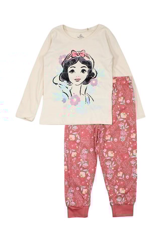Pyjama Sneeuwwitje Disney - Crèmekleurig en Rood