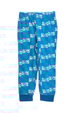 Pyjama Sonic - Gemêleerd Lichtgrijs en Kobaltblauw