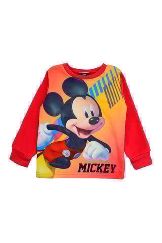 Fleece Pyjama Mickey Disney Rood en Marineblauw