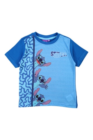T-shirt Stitch Lilo en Stitch Disney - Marineblauw