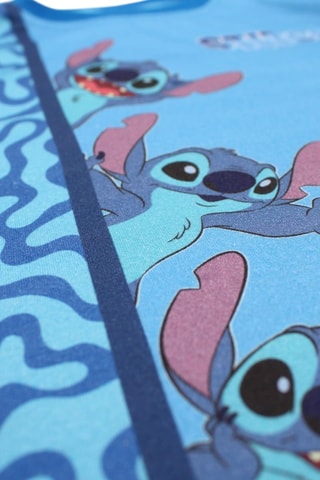 T-shirt Stitch Lilo en Stitch Disney - Marineblauw