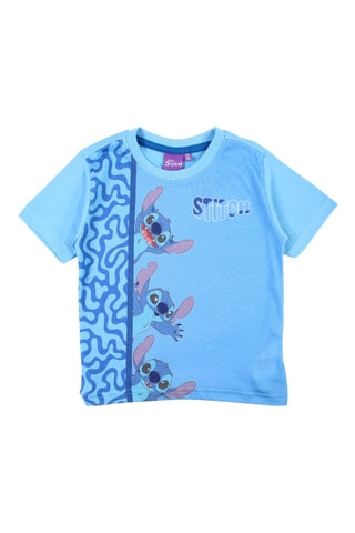 T-shirt Stitch Lilo en Stitch Disney - Hemelsblauw