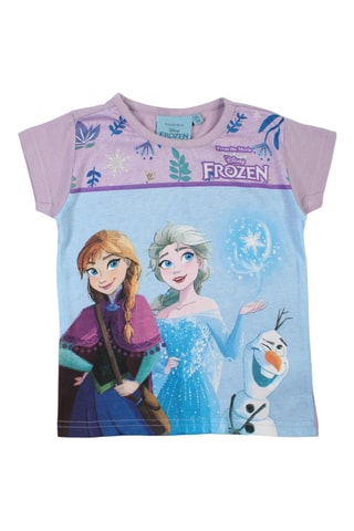 T-shirt Frozen Disney - Lichtpaars en Hemelsblauw
