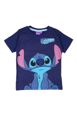 T-shirt Stitch Lilo en Stitch Disney - Marineblauw