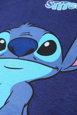 T-shirt Stitch Lilo en Stitch Disney - Marineblauw