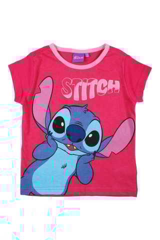 T-shirt Stitch Lilo en Stitch Disney - Fuchsia