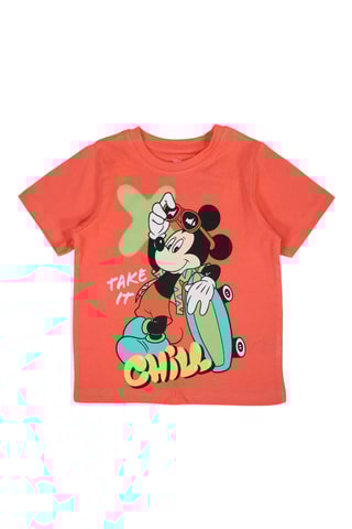 T-shirt Mickey Disney - Oranje
