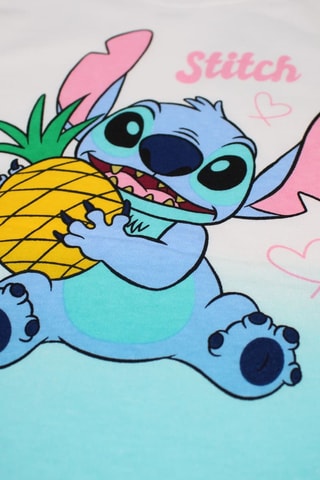 T-shirt Stitch Lilo en Stitch Disney - Hemelsblauw en Wit