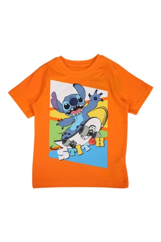 T-shirt Stitch Lilo en Stitch Disney - Oranje