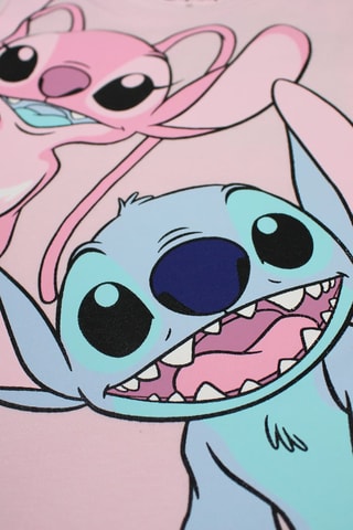 T-shirt Angel en Stitch Lilo en Stitch Disney - Roze